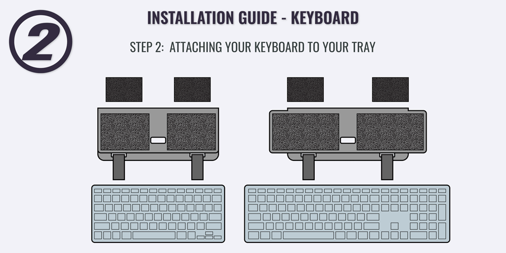 Cintweak Keyboard Tray Installation Guide - Keyboard 2 of 3